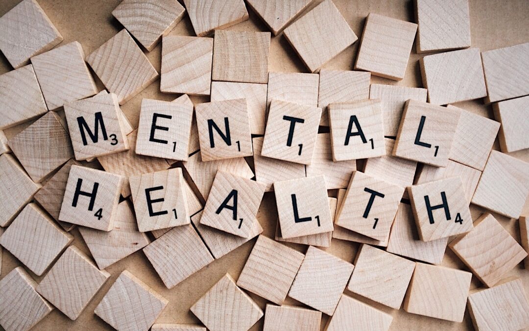 Scrabble letters spelling mental health