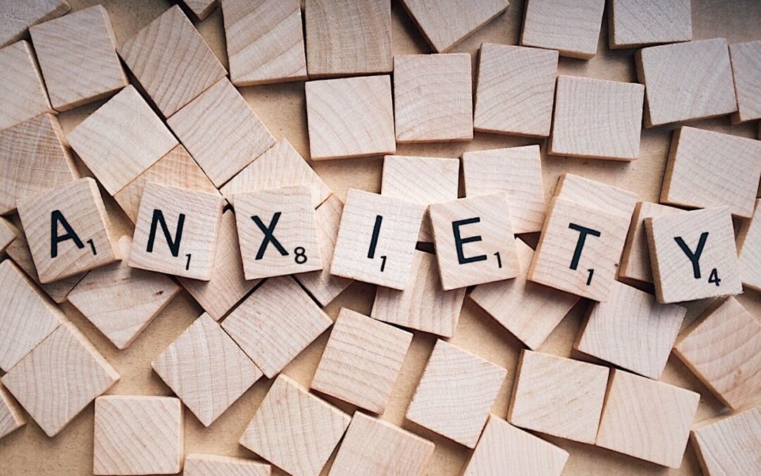 This is an image of the word "anxiety."