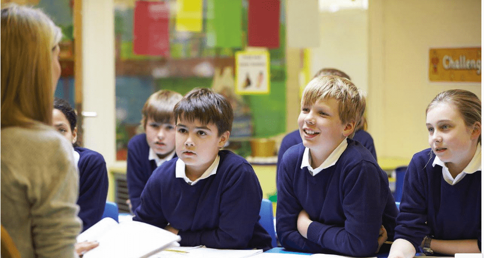 Students in a classroom