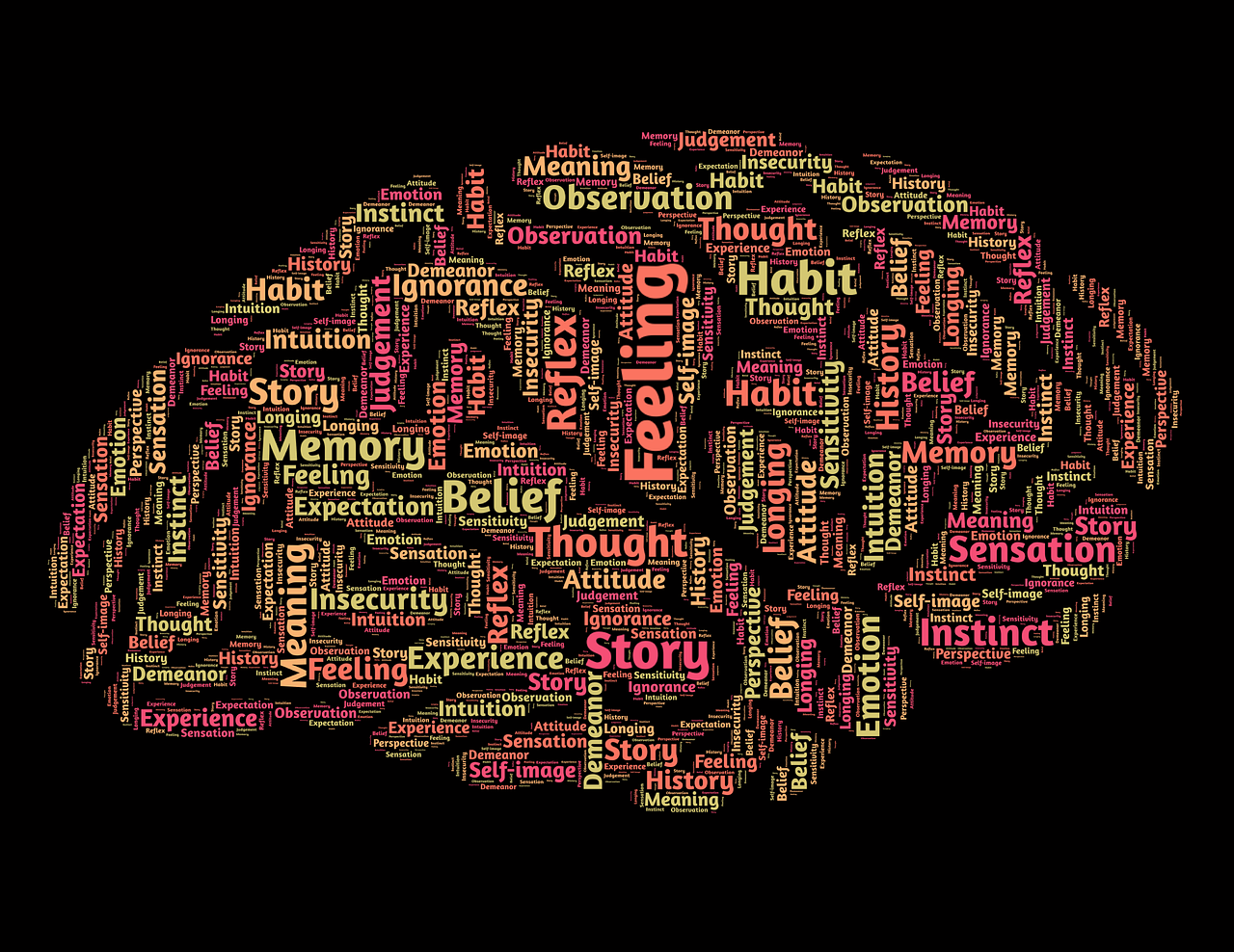 Diagram of the brain in the form of a crossword puzzle by John Hain 