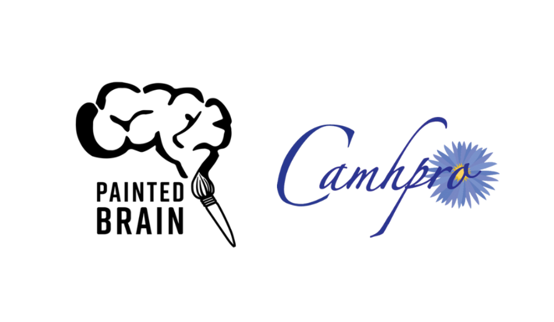 logos for painted brain and camhpro