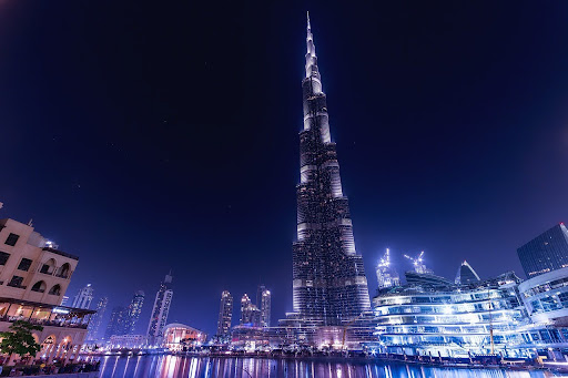 The Burj Khalifa is a skyscraper in Dubai, United Arab Emirates. It is the world's tallest structure.