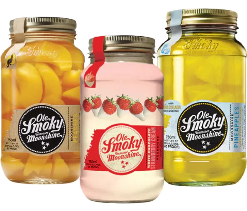 Ole smokey moonshine product 3 varieties.